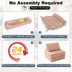 Foldable Couch Bed Single Sofa Chair with Pillow